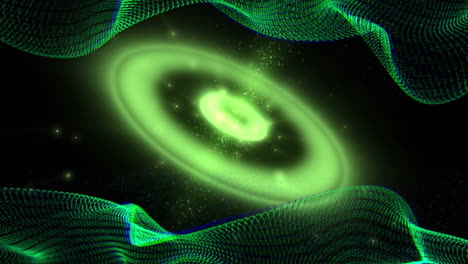 animación del procesamiento de datos en el escaneo del alcance