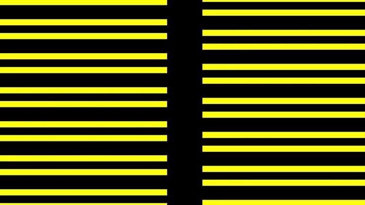 Animazione composta da strisce colorate che si intersecano.