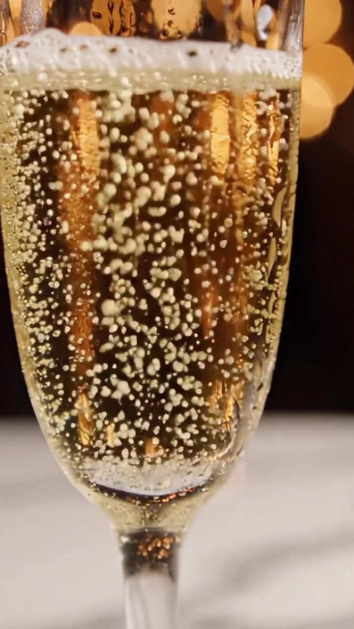 Brindisi celebrativo con champagne: calici eleganti pieni di bollicine scintillanti, perfetti per celebrare occasioni speciali e riunioni festive.