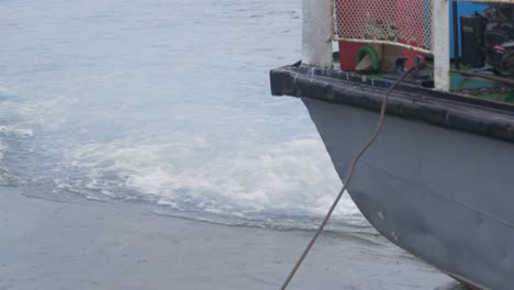 boat wake in river