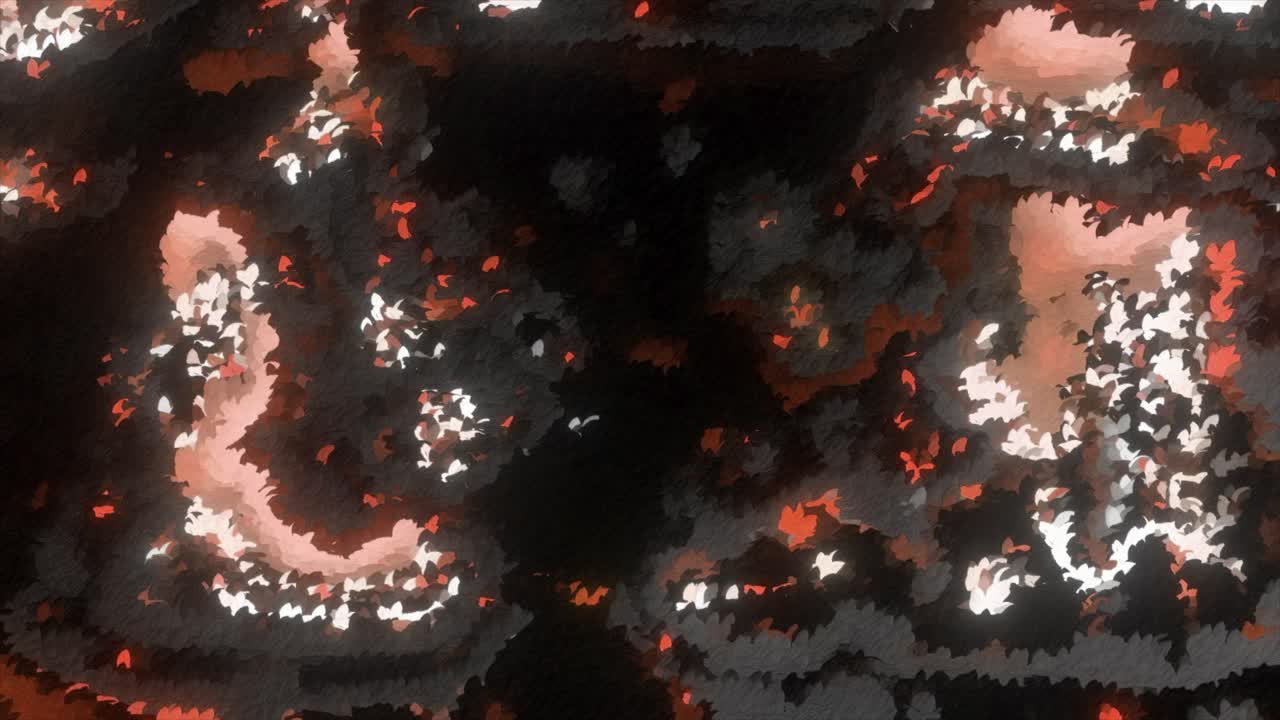 생생한 색을 가진 추상적인 디지털 예술