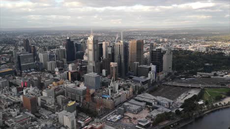 melbourne central business district 4k