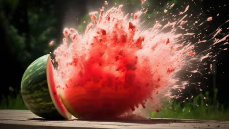 exploding watermelon