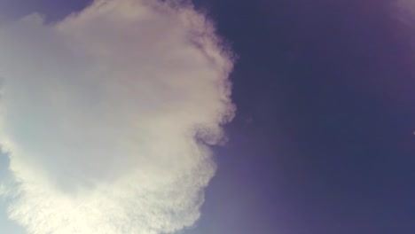 blue sky with white cloud time lapse 4k