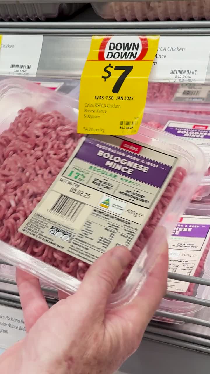 Shopping for Ground Meat and Chicken