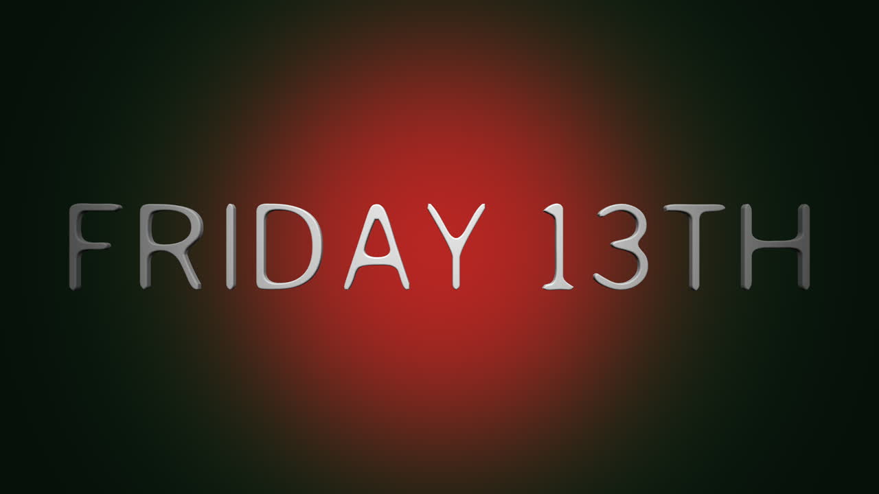 다크 레드 그루지 텍스처의 13일 금요일