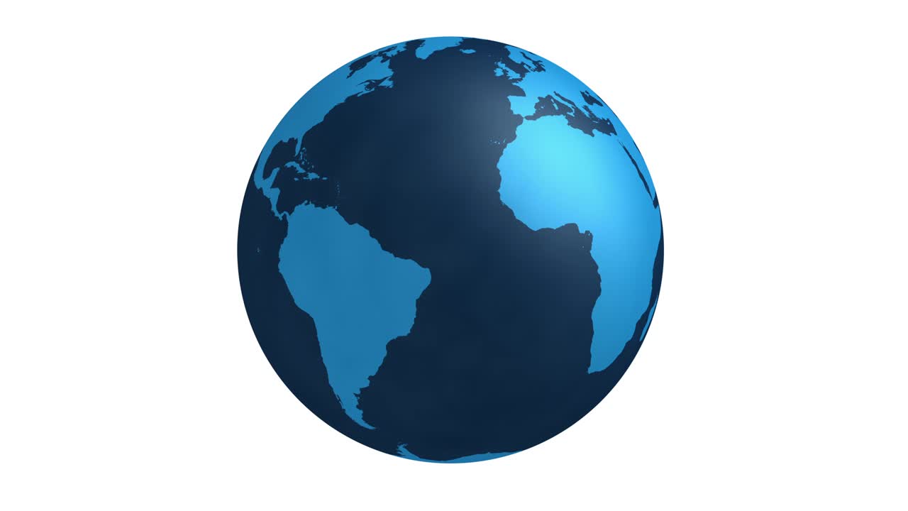 globo terrestre animación de video en 4k