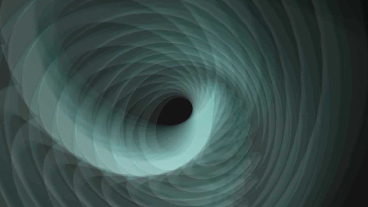 Sfondo astratto animato 4K con vortice a tunnel a spirale blu
