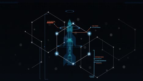 Animation-of-network-of-connections-with-hexagons-and-data