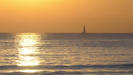 sailing at sunrise