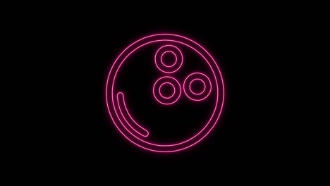 icono de bola de bolos aislado en fondo negro. equipo deportivo.