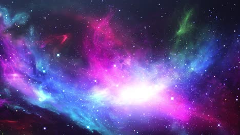 las estrellas están por todas partes alrededor de la nebulosa.