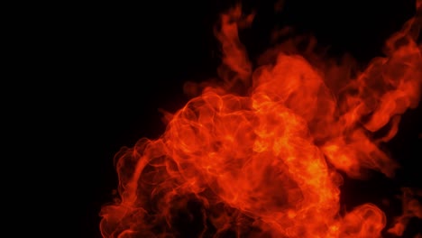 4k fondo de movimiento abstracto de llamas, calor ardiente, fuego bailando formando en el flujo de ondas un bucle sin fisuras. ondas de energía y infierno simulado, llamas. bucle sinfisuras. renderización 3d