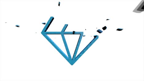 redes sociales diseño de íconos de píxeles 3d aislados en fondo blanco. iconos web de esquema. gráficos en movimiento.