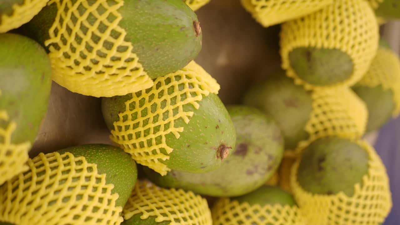 Avocado freschi in rete protettiva