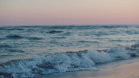 coastal sunset waves
