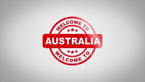 welcome to australia stamp graphic