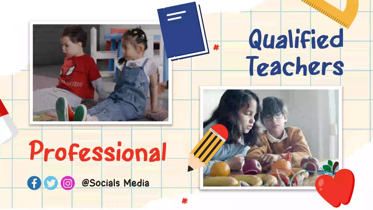 Bambini che imparano e giocano con insegnanti professionisti