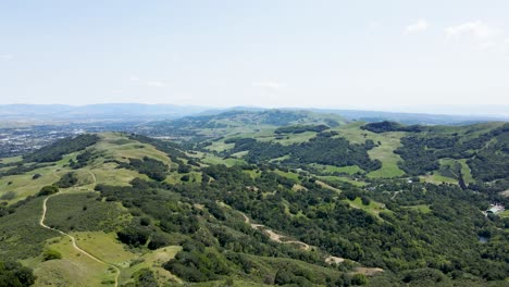 Aerial-view-of-Mountains-at-Las-Trampas-Regional-Wilderness