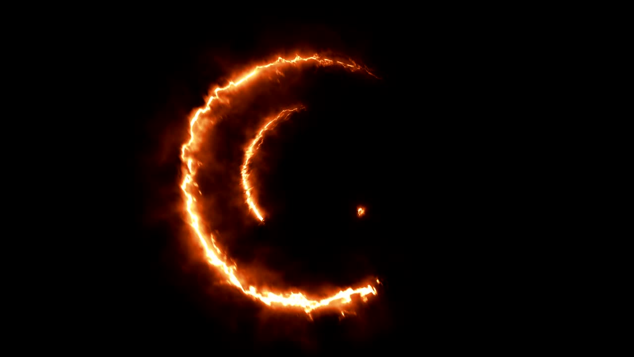 Neon Round lights 4k Blue background Loopable