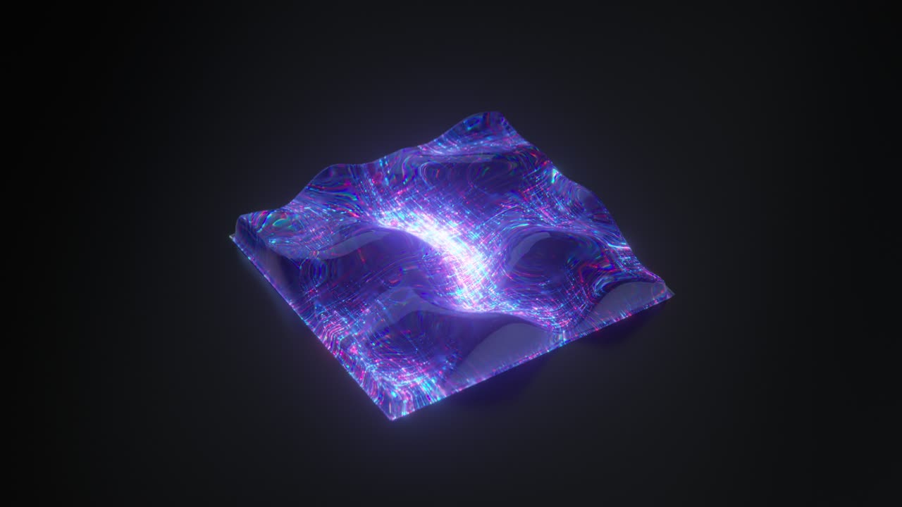 Big data threads seamless loop 3D render animation