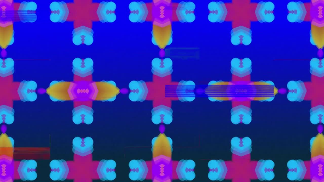 animación de formas sobre la interferencia