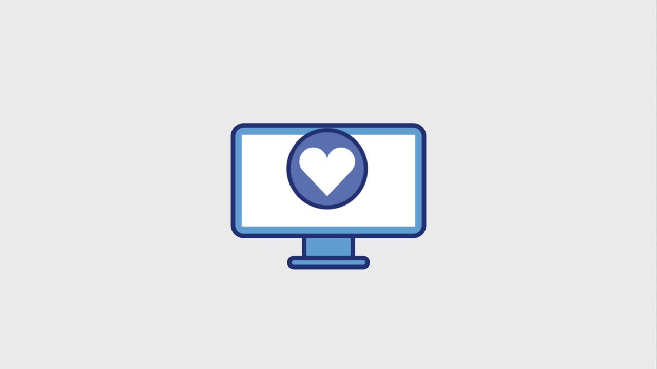 computer e social media amore e-mail posizione della telecamera