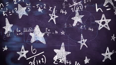 Animation-of-moving-mathematical-formulas-over-blackboard