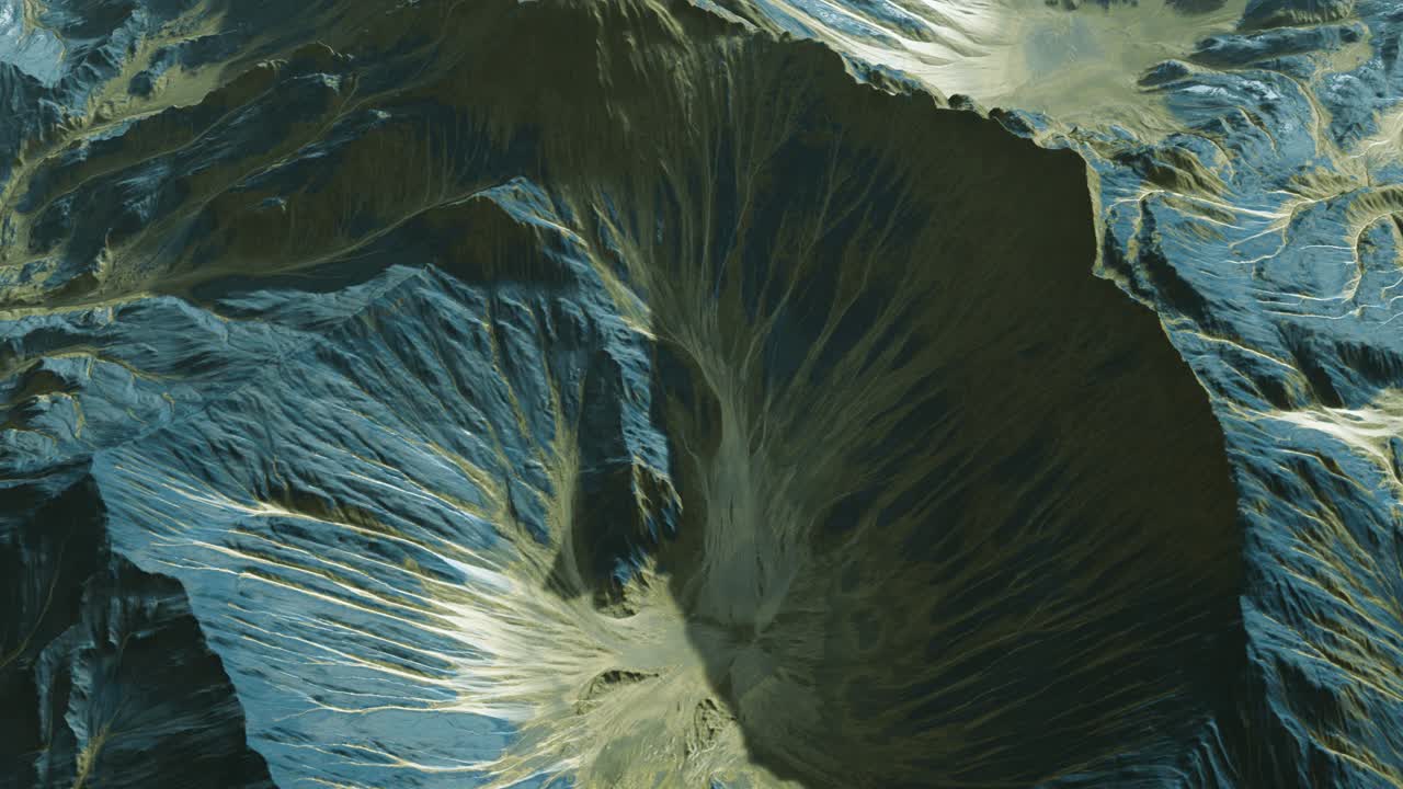vista del paisaje del planeta alienígena