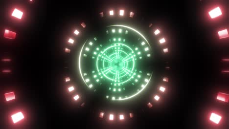 abstract neon tunnel visual