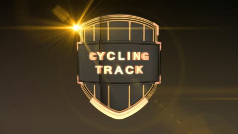 pista de ciclismo - naranja