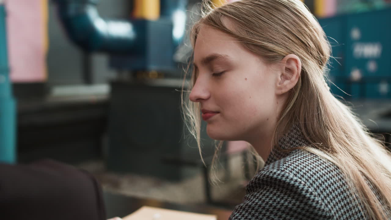 Teenage girl talking with boy