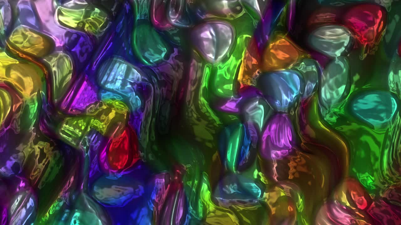 animación abstracta, fondo líquido, hermosa película de pintura digital, película de fondo abstracta, animación caleidoscopio video de stock