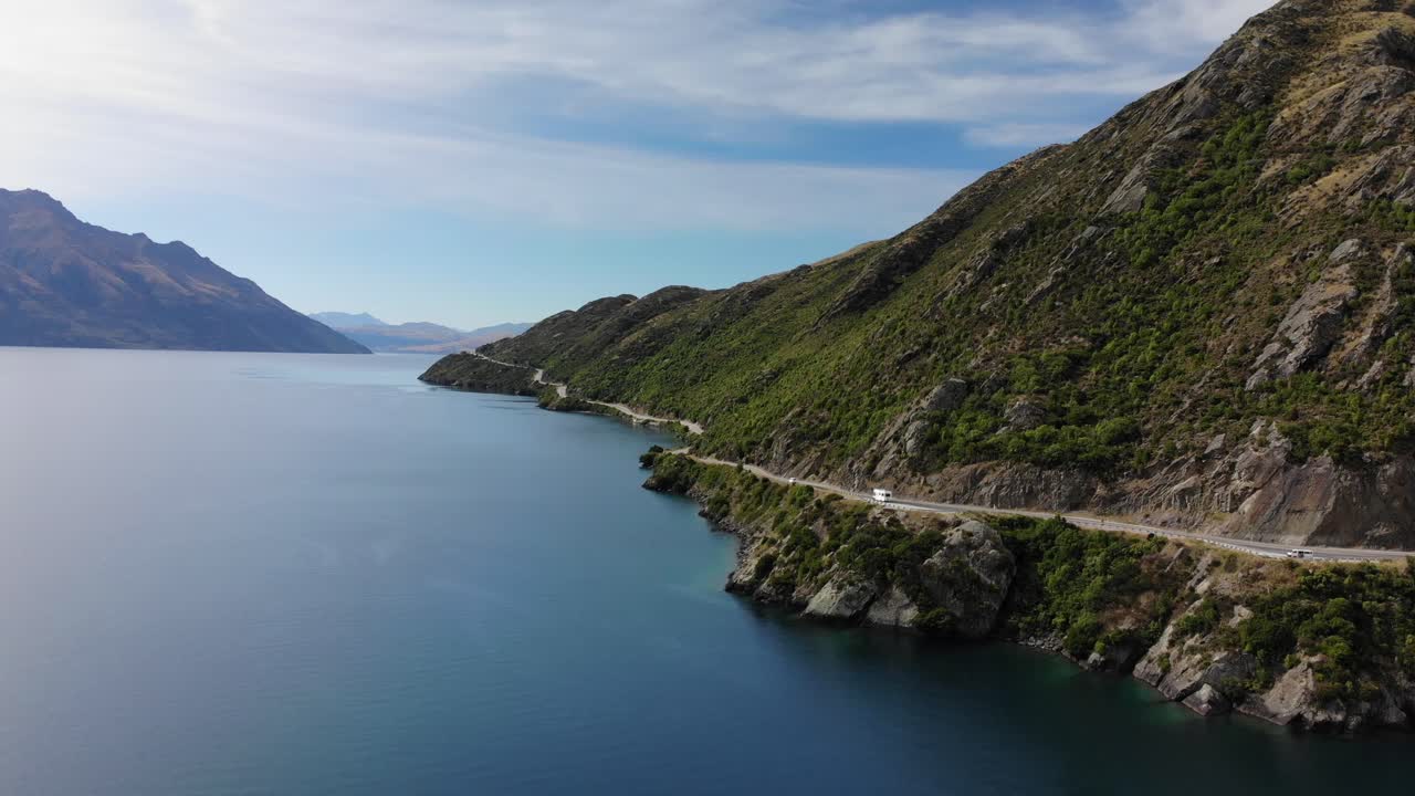 Aerial orbit of Devil&acute;s Staircase lookout