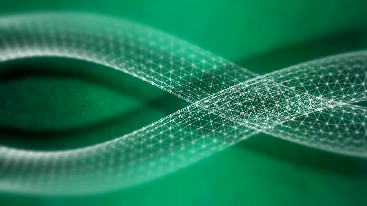 Sfondo tecnologico ondulato blu fluido