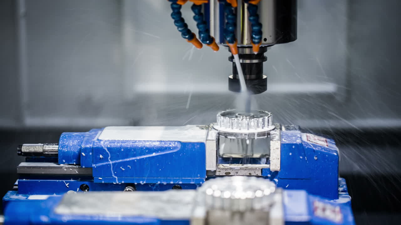 macchina di fresatura cnc per la lavorazione dei metalli.