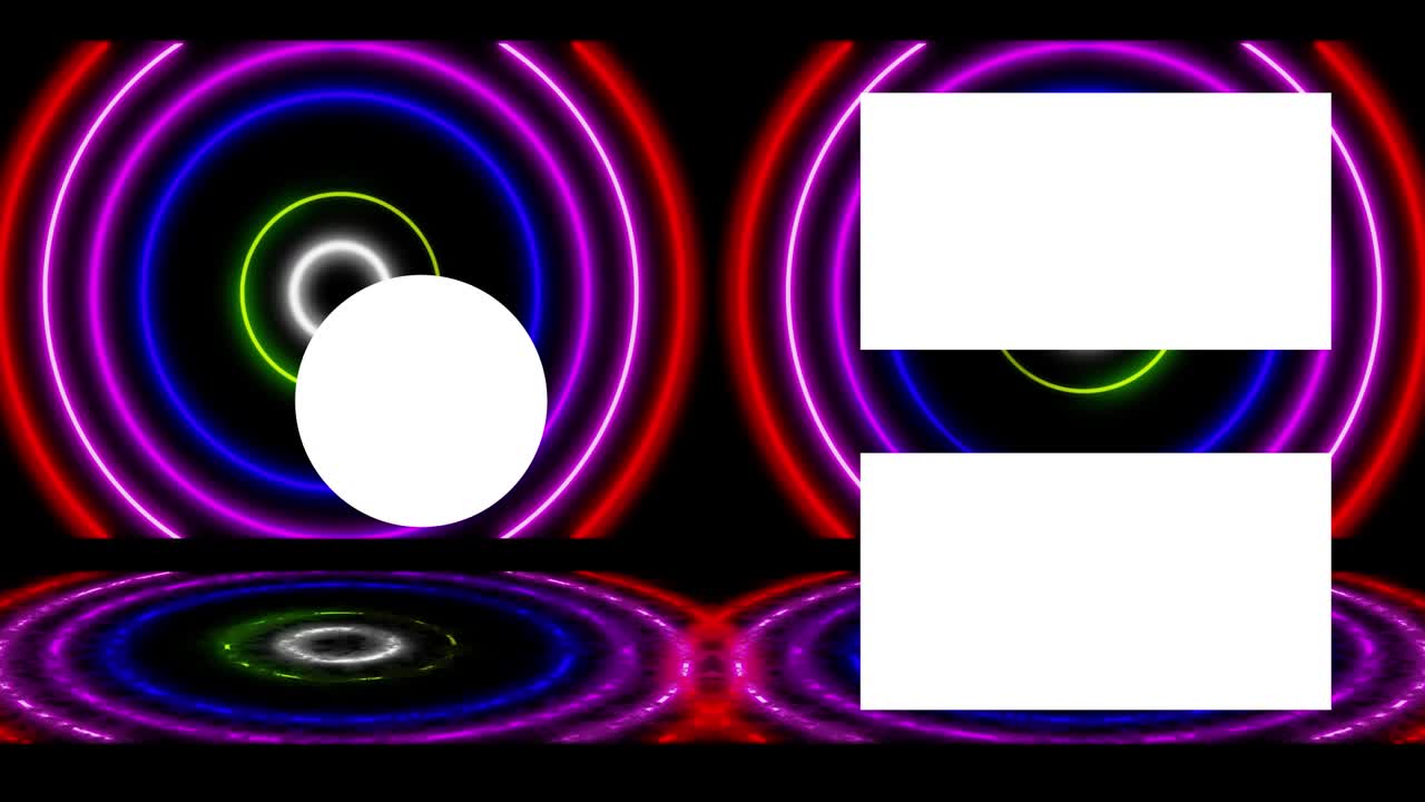 patrón de signo de neón tarjeta de finalización pantalla de finalización gráficos de movimiento