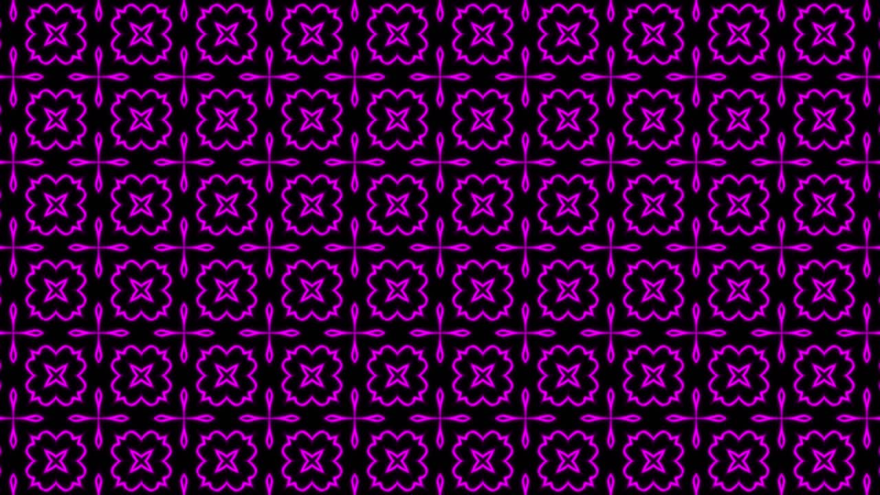 fondo de patrón sin costuras geométrico púrpura abstracto. rayas abstractas bucle de caleidoscopio. rápido psicodélico colorido fondo de kaleidoscopio vj. discoteca fondo de movimiento abstracto. efecto caleidoscope