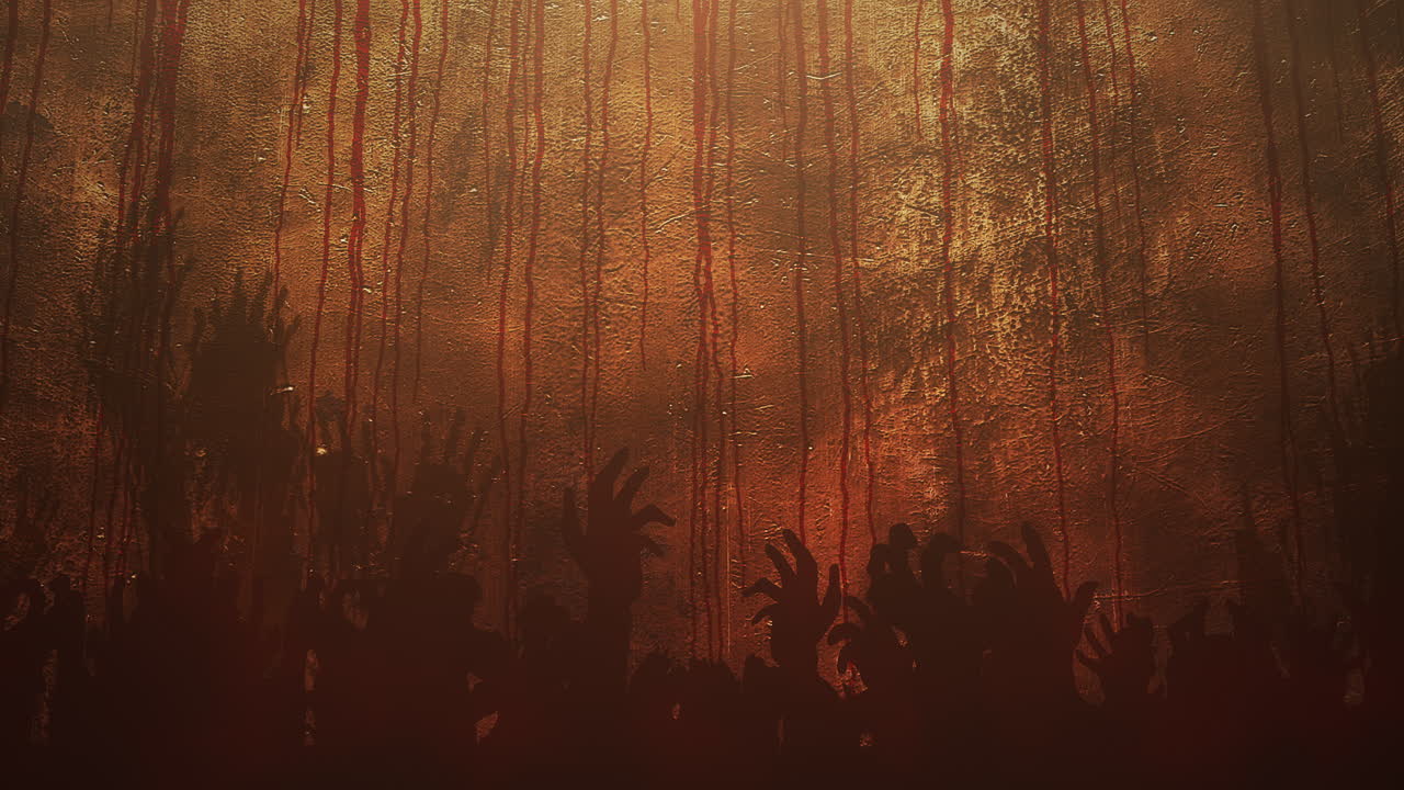 fondo de terror místico con sangre oscura con fondo abstracto de manos