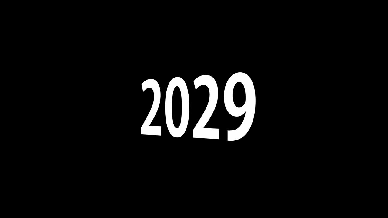 2029 animazione di testo motion graphics