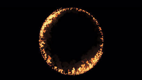 efecto de llama circular