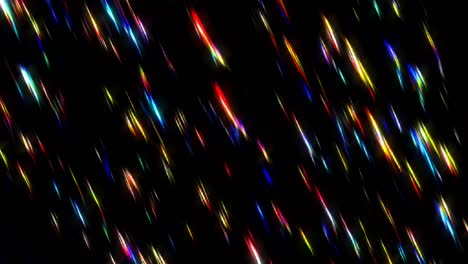 líneas brillantes que establecen el movimiento de la onda, coloridas, sobre un fondo negro
