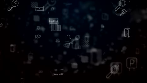 loop moved real estate icons background