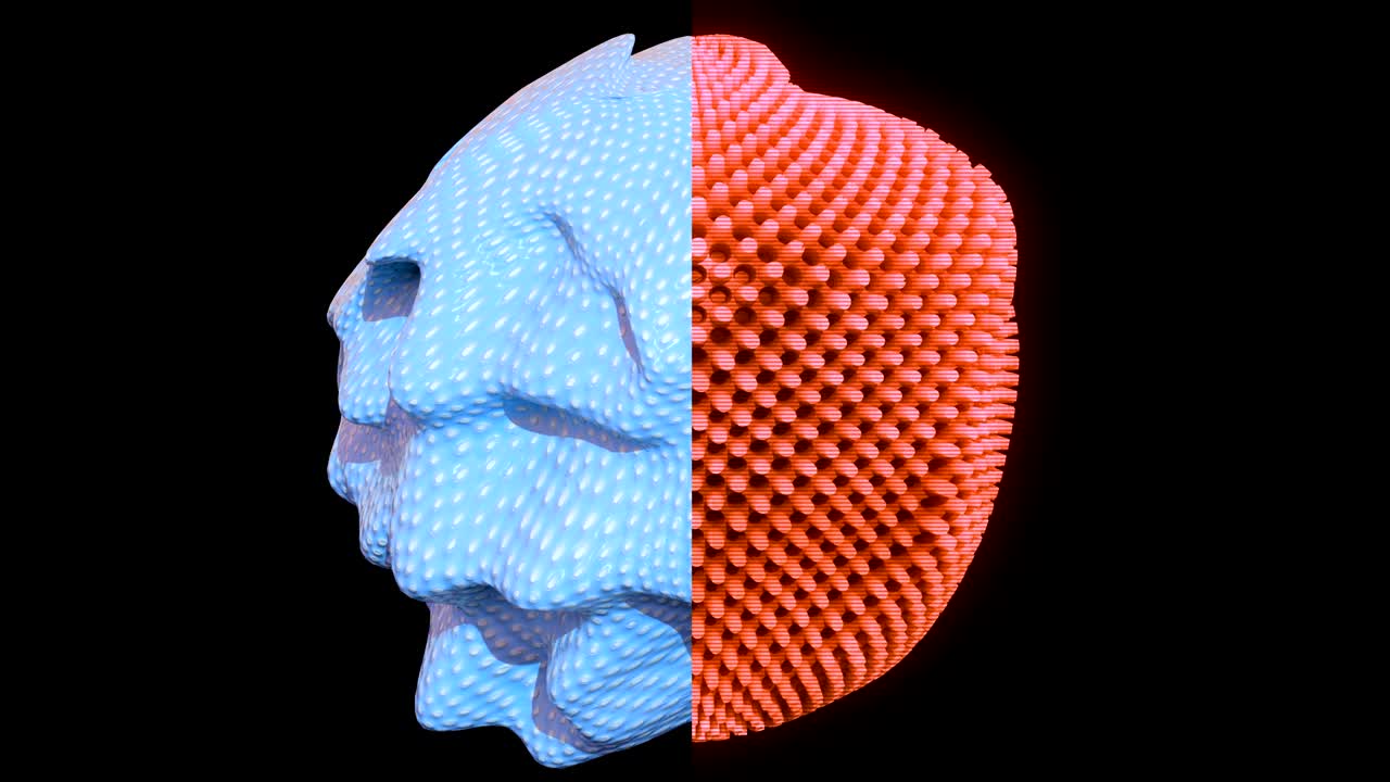 4k абстрактная концепция клеточного исследования.