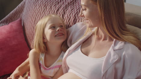 mother and daughter enjoying time together