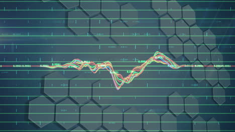 animación de estadísticas y procesamiento de datos sobre un fondo gris