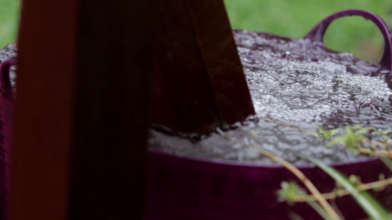 Overflowing purple rain butt, wild weather, thunderstorm