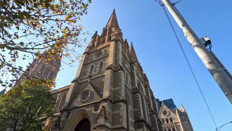 gothic architecture with people and nature