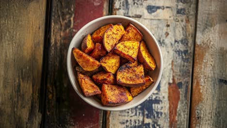 roasted sweet potato wedges