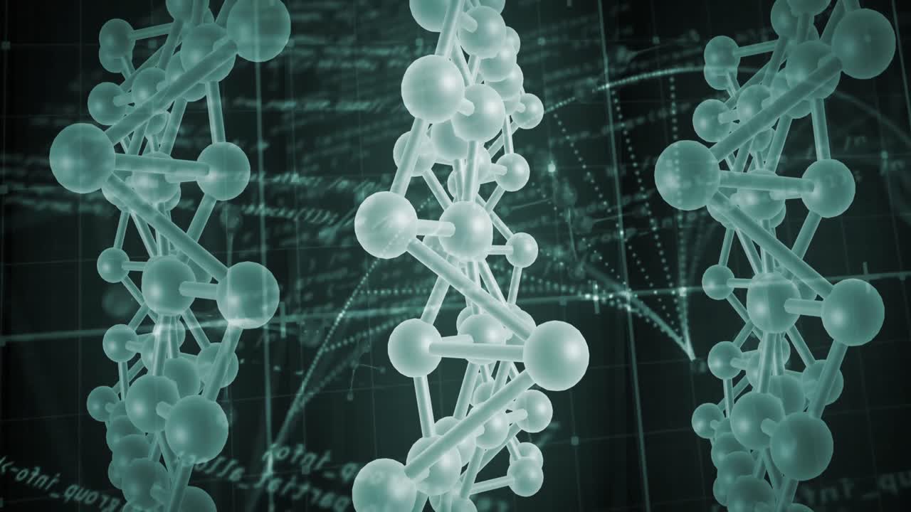 검은 바탕 위의 연결 네트워크의 애니메이션